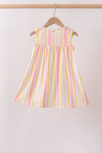 You're my sunshine embroidery Stripe Dress