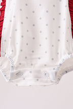 Maroon Alabama Elephant Applique Ruffle Bubble