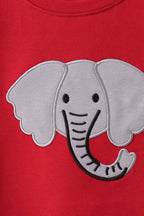 Maroon Alabama Elephant Applique Set