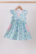 Blue Floral Dress