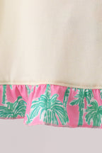 Palm Tree Embroidered Bloomer Set