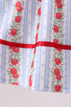 Red Apple Embroidered Set