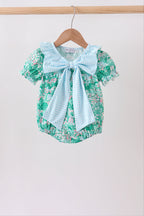 Green house floral Bow Bubble
