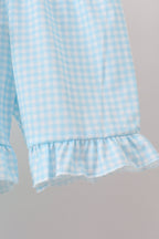 Green house floral Ruffle Shorts Set
