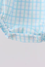 Blue Crocodile Embroidered Bubble