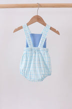 Blue Crocodile Embroidered Bubble