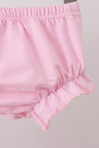 Pink Crocodile Smocked Gingham Bloomer Set