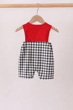 Red Georgia Applique Gingham Jon Jon