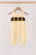 Mustard Candy Embroidery Gingham Jon Jon