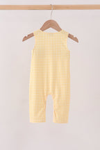 Mustard Candy Embroidery Gingham Jon Jon