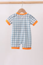 Orange Pumpkin Applique Romper