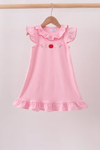 Pink Apple Ruffle Dress