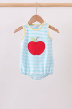 Blue Apple Embroidery Bubble