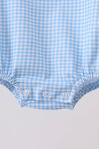 Blue Apple Smocked Bubble
