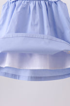 Blue Sailboat Embroidered Bloomer Set