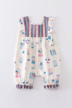 Platinum balcony print baby jumpsuit